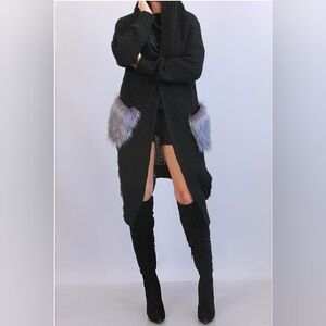 NWT Distresses Sweater Cardigan